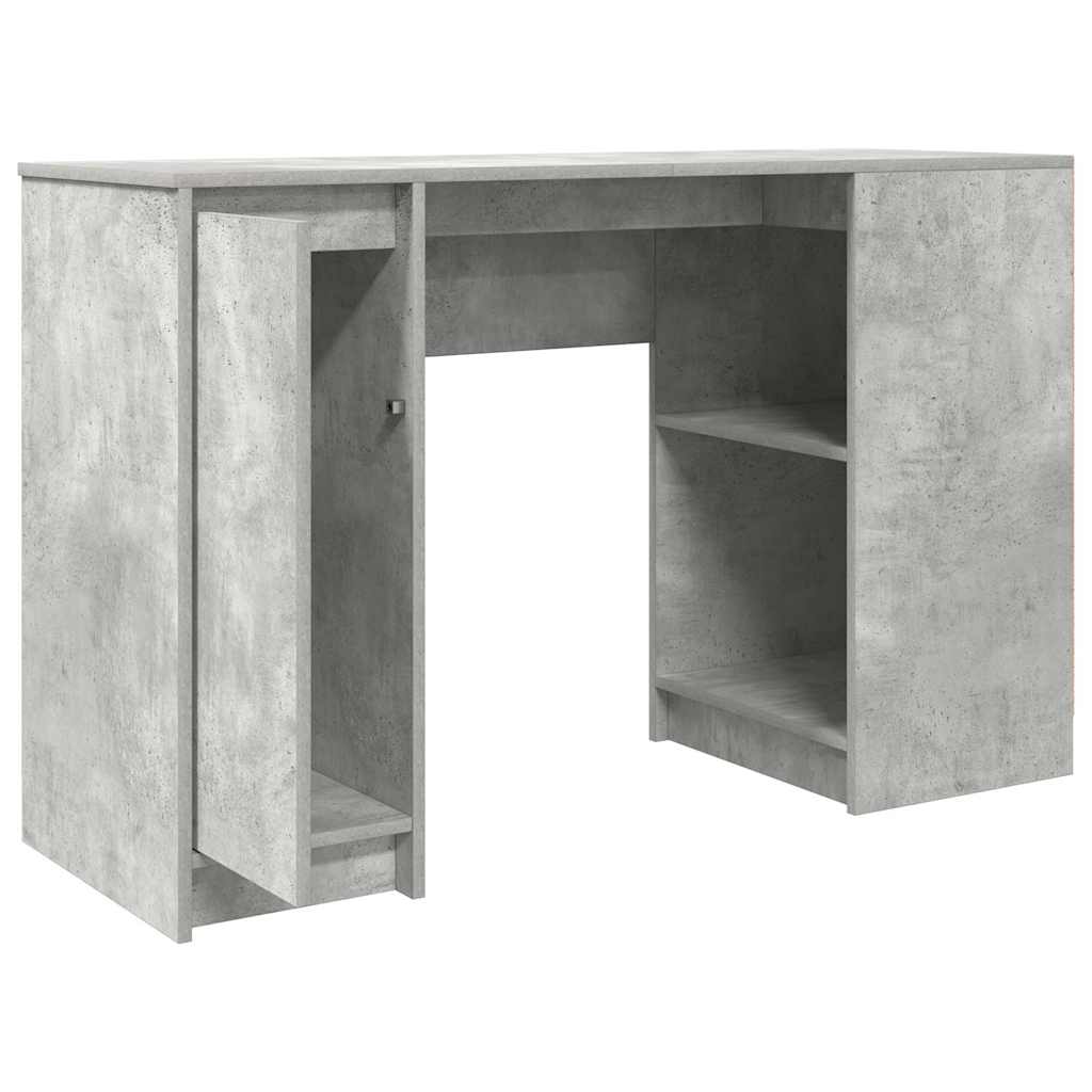 Desk Concrete Grey 120x42x76 cm Engineered Wood